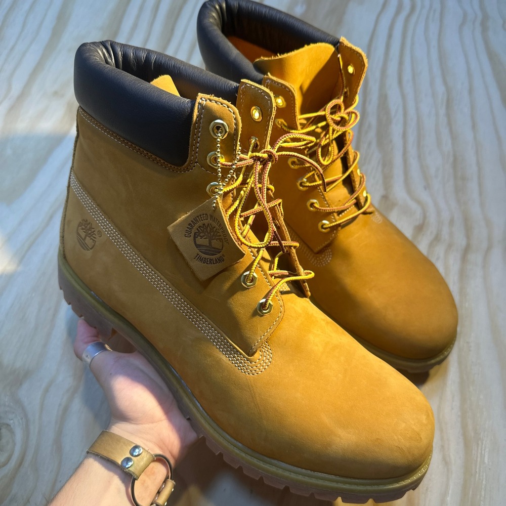 Timberland Mens 15 Wheat 6-Inch Premium Waterproof Leather Boots